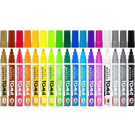 Marker olejowy Toma 440 gruby 2.5mm, Czarny - 3